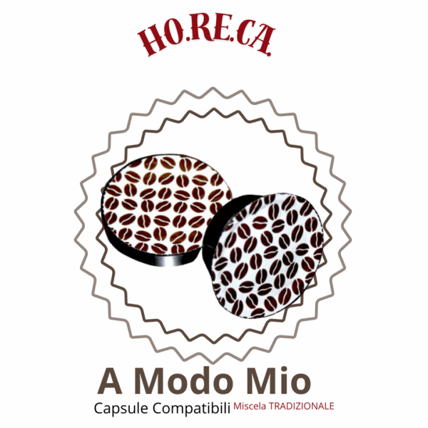 El Negrito Torrefazione Artigianale Capsule COMPATIBILI a MODO MIO MISCELA tradizionale